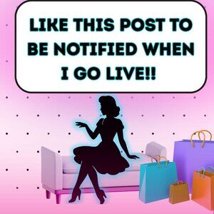 Like this to be notified when I go live!